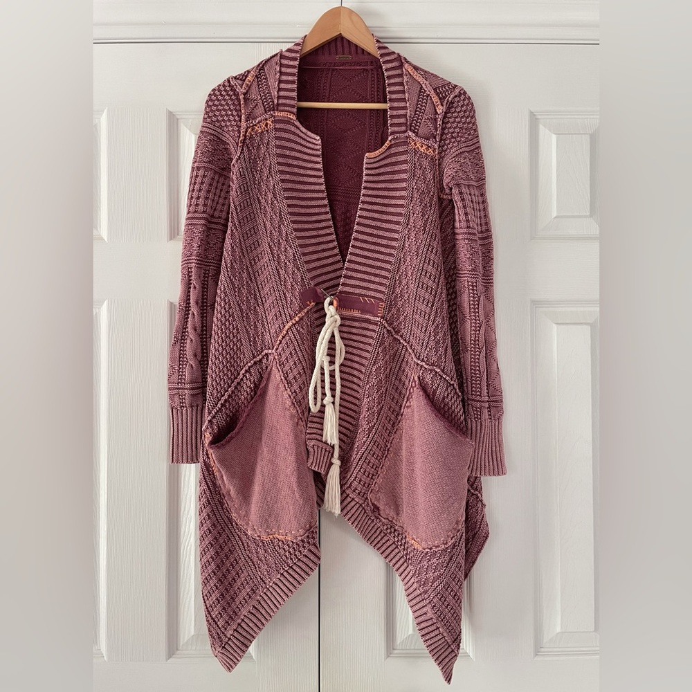 Free People Mauve Cardigan Sweater